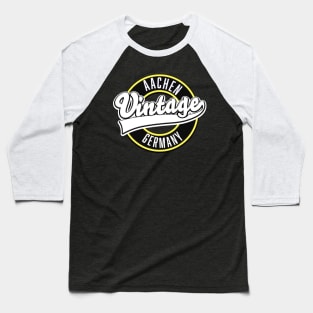 Aachen Germany vintage style logo Baseball T-Shirt